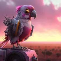 A cyborg galah